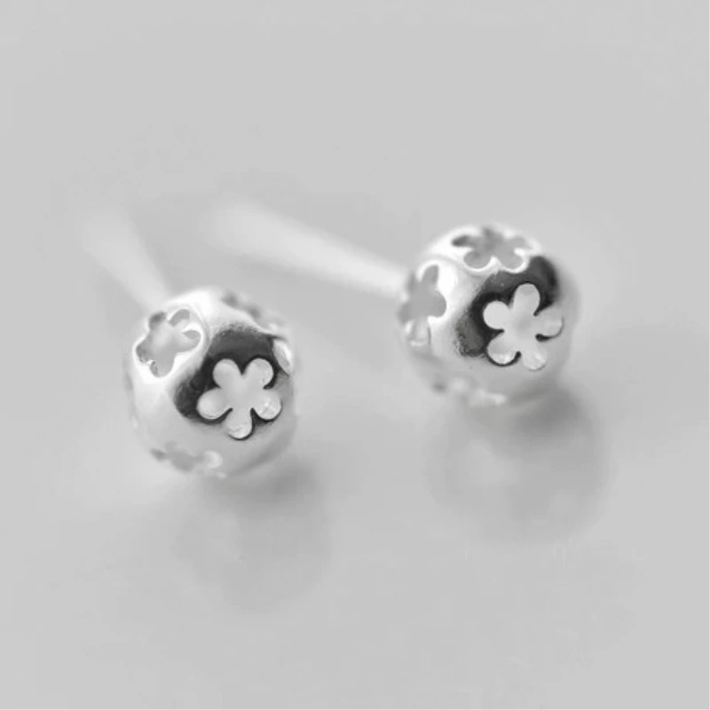 

Серьги-пусеты SEA210, из стерлингового серебра 925 пробы с цветами