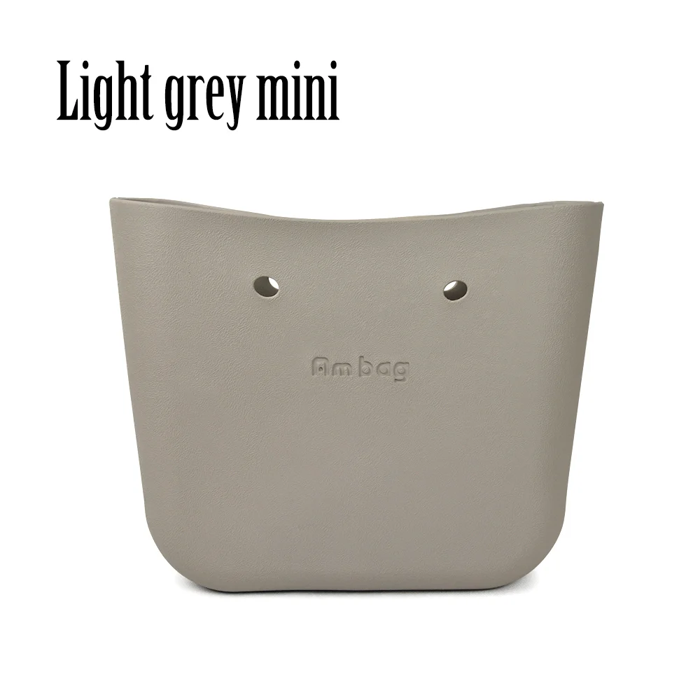 light grey mini AMbag Obag O bag стильная мини маленькая водонепроницаемая сумка eva женская модная сумка резиновые силиконовые запасные части - Цвет: light grey mini