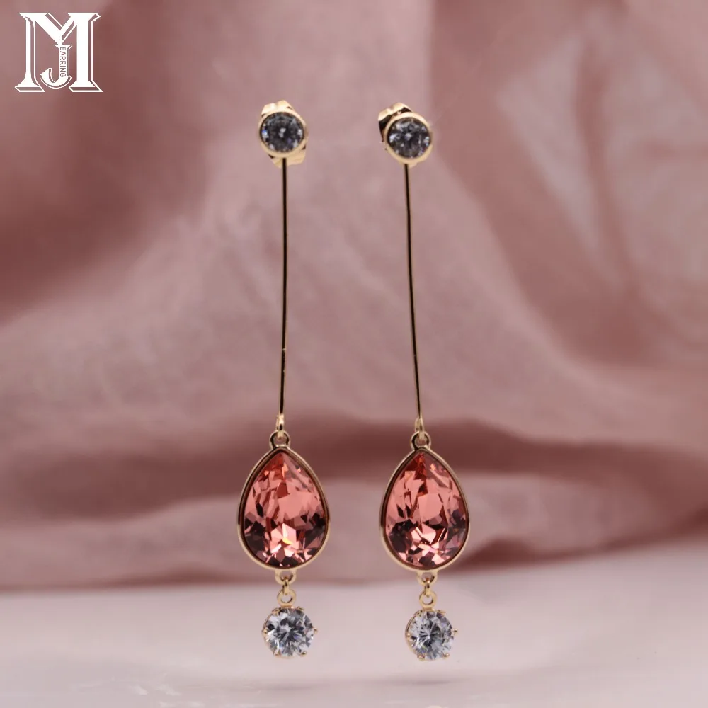 Модные цветные ювелирные изделия jiсаму подвеска серьги с цветком из розового