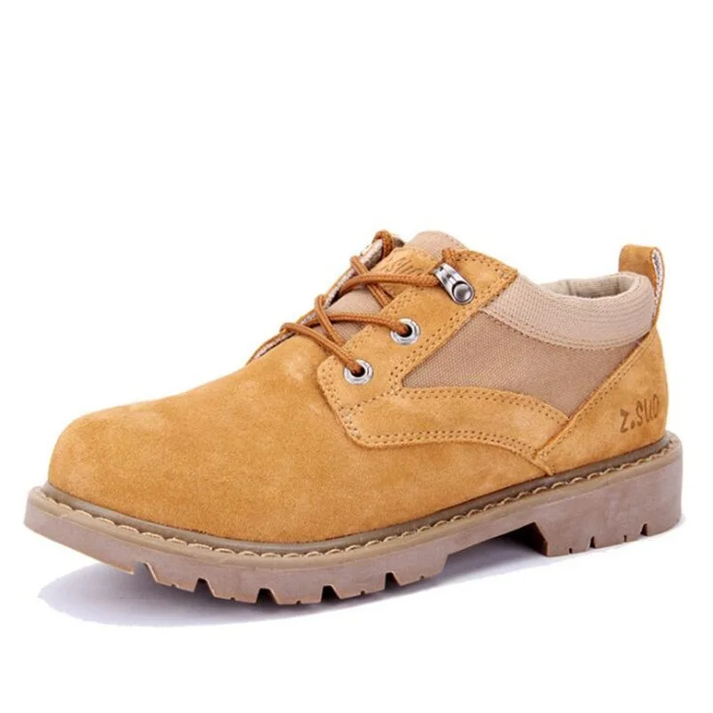 Новинка мужские ботинки замшевая обувь Мужские Модные дышащие рабочие Zapatos