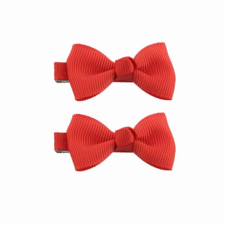 15 red FASACC 2 шт. лента бантики для волос Зажимы для детей заколки для девочек детская заколка детские заколки для волос милые аксессуары для украшения волос - Цвет: 15 red