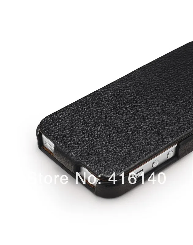 FREE SHIPPING 5 COLORS Luxury Surface leather case for iPhone 5S flip case. |