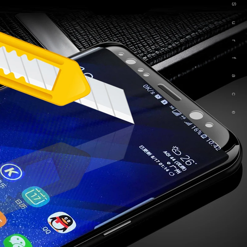 Защитное стекло закаленное для Samsung S10/S10e/S6/S7 Edge/S8 Plus/Note 8/9 | Мобильные телефоны и