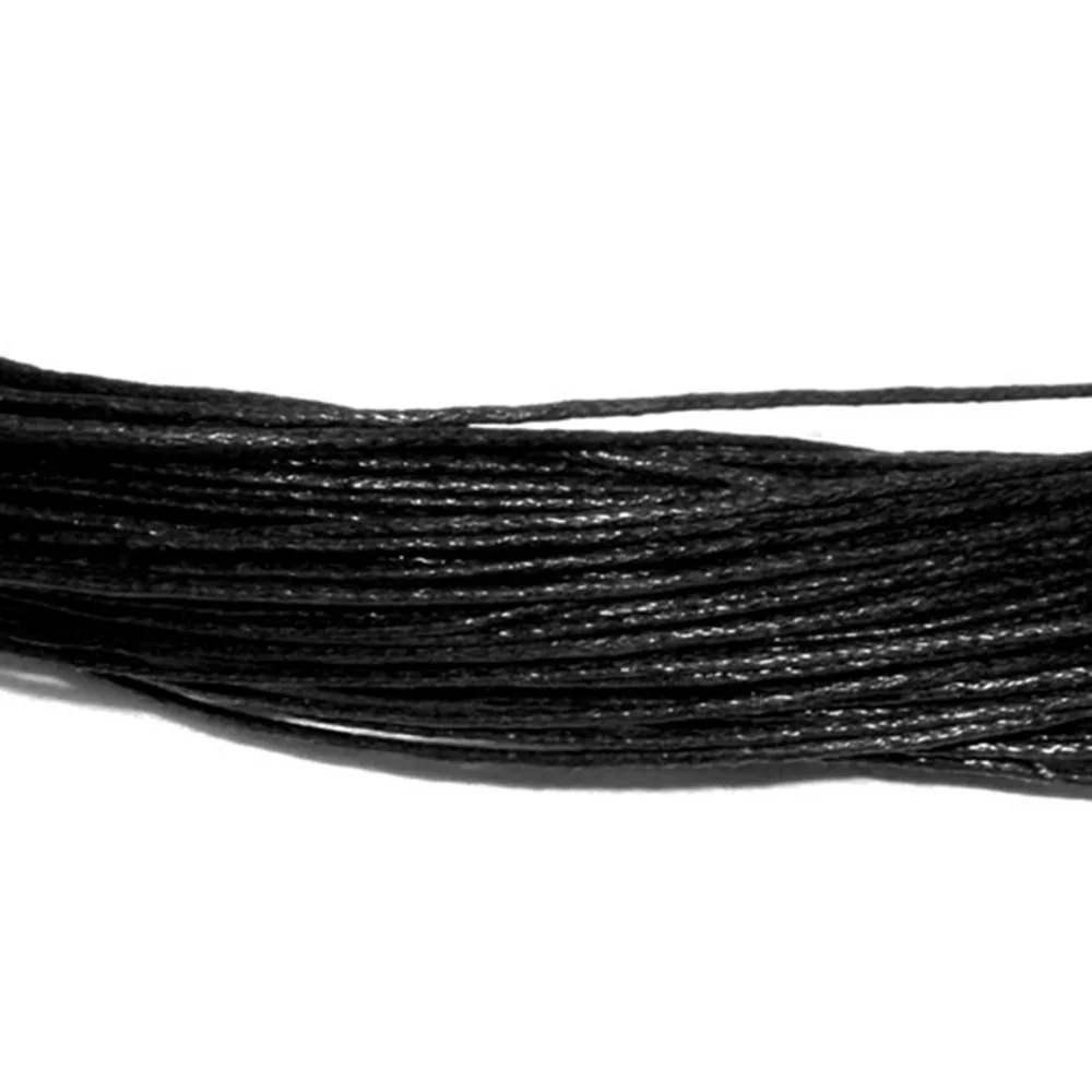 8 сезонов 80 м оптовая продажа черный вощеный хлопок ожерелье шнур 1 мм (B07405)|cord