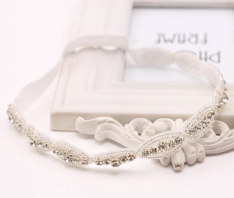 Повязка на голову со стразами для маленьких девочек аксессуары волос Свадебная