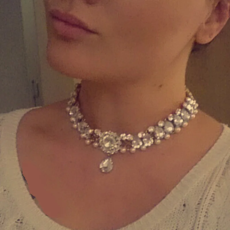 Liffly Модные украшения кристалл Цепочки и ожерелья напыщенные Личность Дизайн