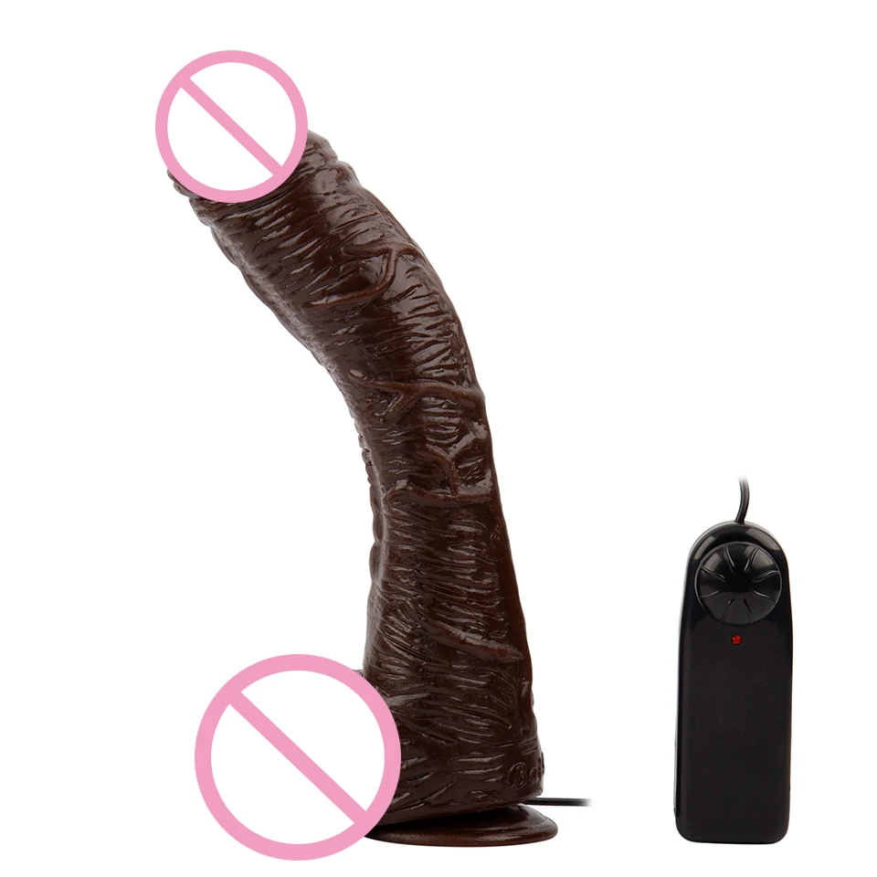 10 5 ''большой фаллоимитатор вибратор реалистичный мягкий силиконовый ремешок