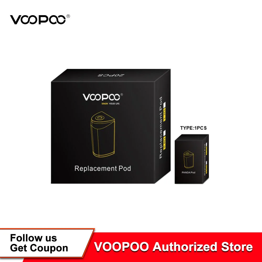 VOOPOO Panda Pod 0.8ohm 1.2ohm сменный 5 мл Емкость распылитель подходит для Voopoo Kit