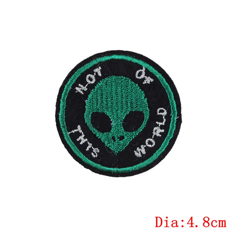 Наклейки для одежды с изображением инопланетянина планеты космонавта наклейки