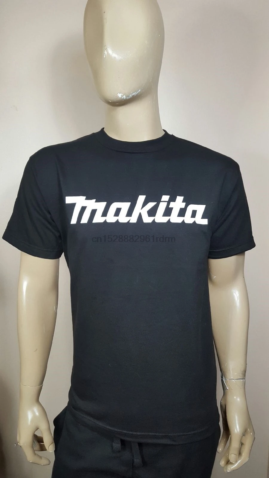 Черная футболка Makita с электроприводом бесплатная доставка|Мужские футболки| |