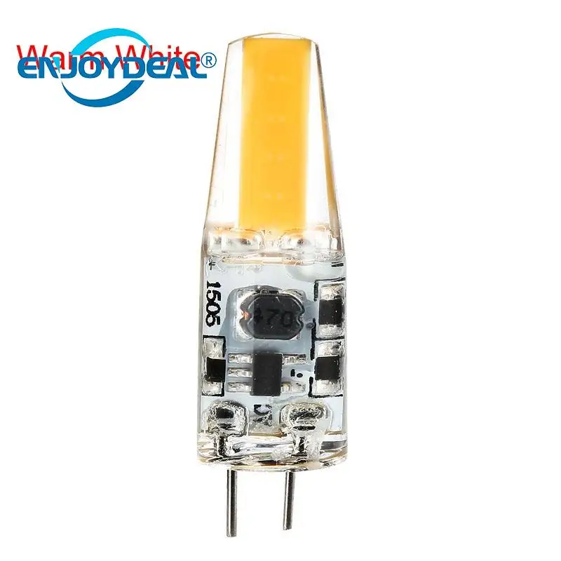 10 шт./компл. G4 2 5 Вт SMD COB Светодиодная лампа с силикагелем Энергосберегающая AC/DC12V