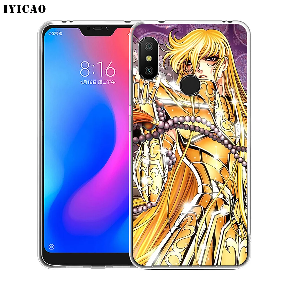 IYICAO Cartoon Saint Seiya Soft Silicone Phone Case for Xiaomi Redmi 4A 5A 6A Note 7 6 5 Pro Plus 4X Prime Cover | Мобильные
