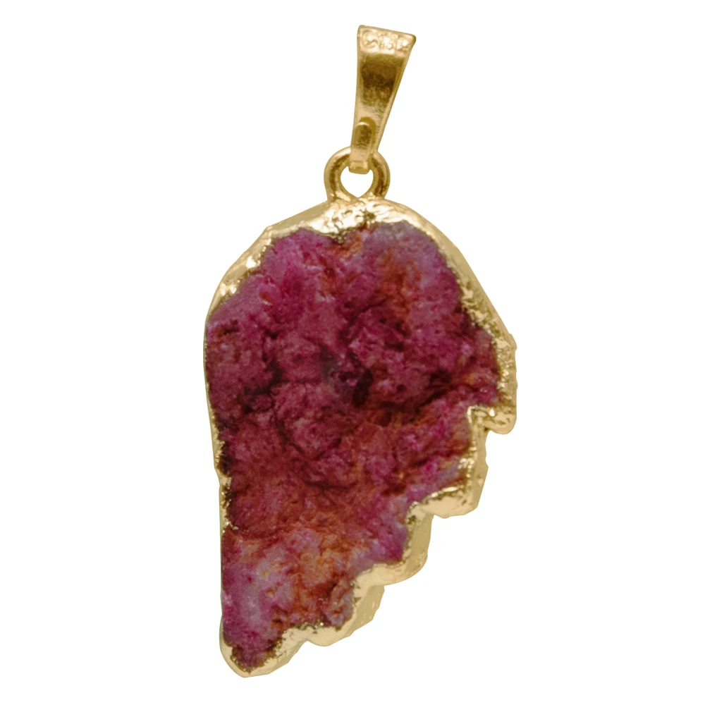 1 шт. Druzy в форме листа кулон натуральные Агаты геодезический кварц геодная