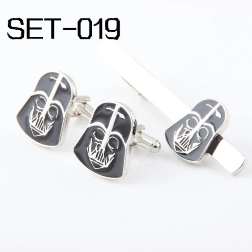 Novelty Interesting Tie Clips & Cufflinks  Can be mixed Free Shipping Set 019 Superhero Series