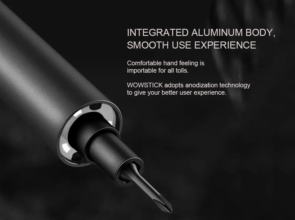 WOWSTICK прецизионные отвертки биты инструментарий Аккумуляторная Беспроводная мощность отвертка комплект для ремонта работы литиевая батарея