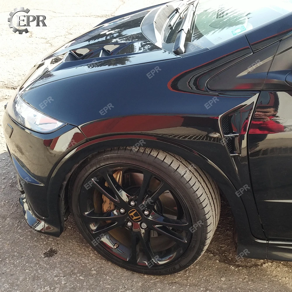 FRP Mugen передние крылья для Honda Civic(2006-2011) FN FK FN2 Тип R стекловолокно вентилируемый крыло обвес обшивка гоночная часть для Civic