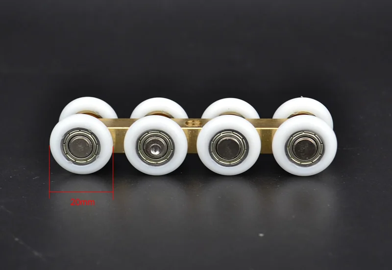 Стеклянные двери водонепроницаемые Висячие колеса с подшипником 8 колес