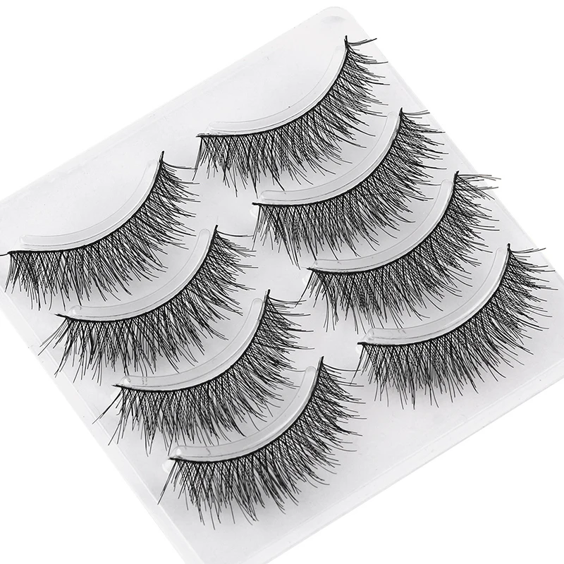 Мягкие синтетические ресницы для наращивания 4 пар/лот ручной работы макияжа |