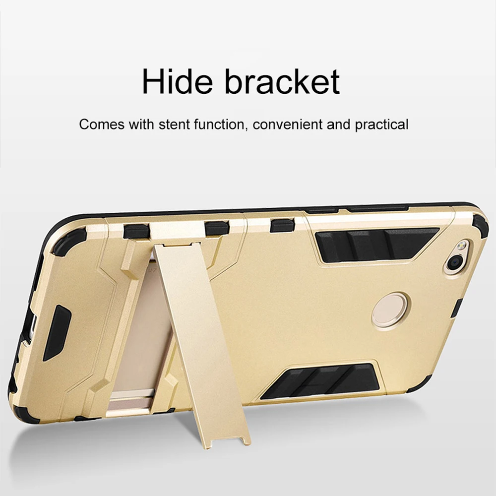 Armor Case For Xiaomi Redmi 4x Pro Shockproof Robot Silicone Rubber Hard Back Cover On Xiomi 4 X Phone Coque Xaomi | Мобильные
