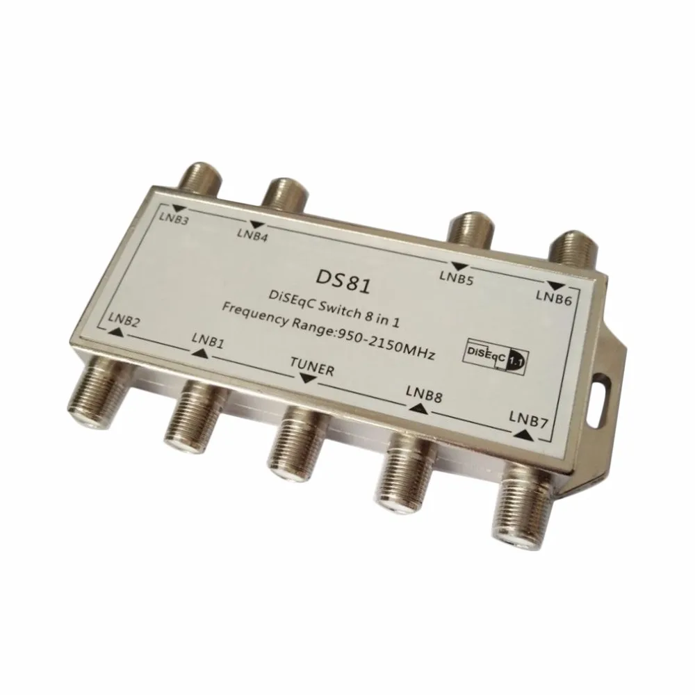 DS81 8 в 1 спутниковый сигнал DiSEqC переключатель приемник LNB Multiswitch Прямая поставка