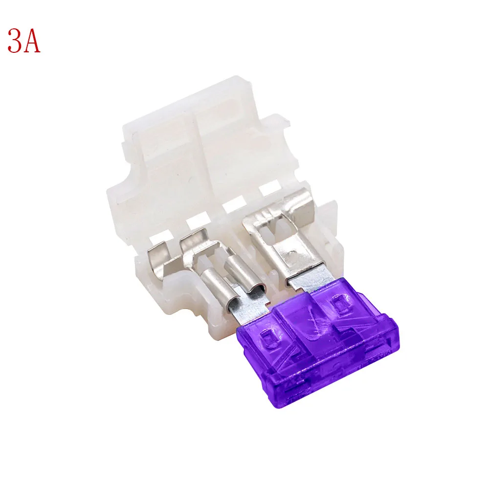 10 шт. Средний предохранитель коробка + белый флаг Plug-In Shell Т-тип страховой разъем