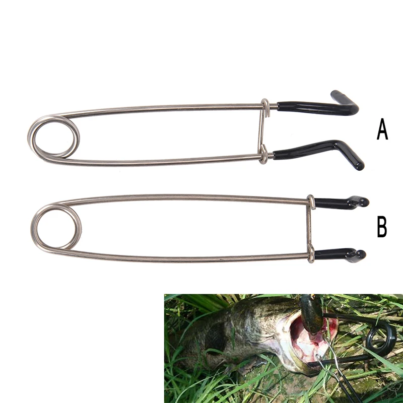 

1Pc Stainless Steel Fish Mouth Spreader Fish Jaw Spreader Portable And Lightweight Fish Gag Mouth Opener Fishing Tools