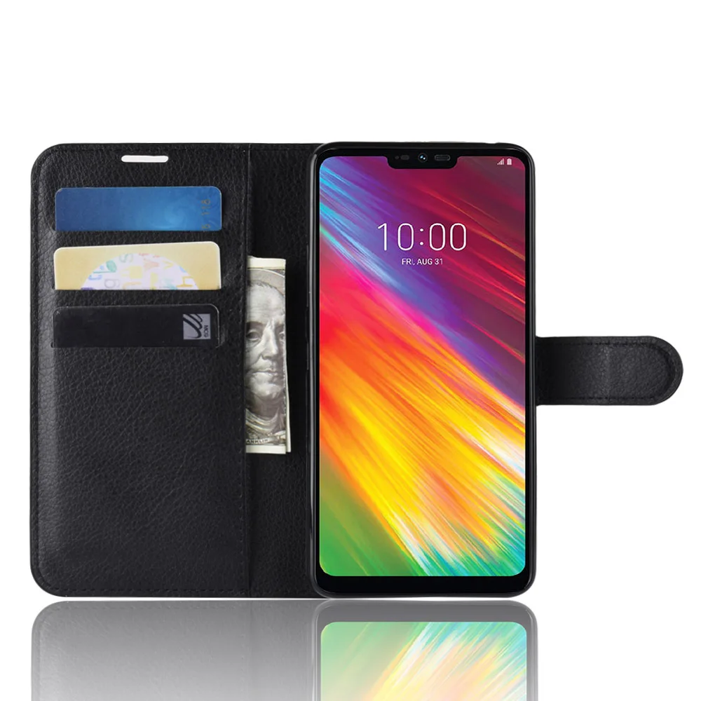 Чехол для LG G7 Fit чехол Стильный чехол-книжка с отделениями карт и подставкой |