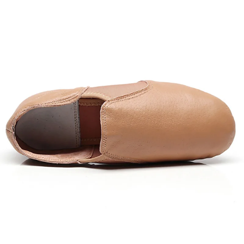 USHINE EU34-44 из натуральной кожи для тренировок, фитнеса, джаза, кроссовки для латинских танцев, обувь для йоги, балета, танцевальная обувь для женщин и мужчин