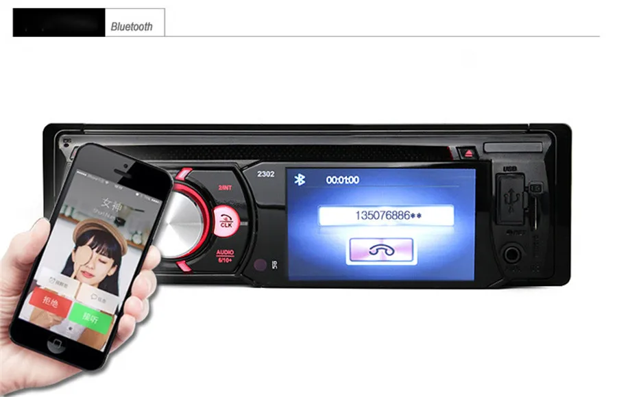 1Din 3,3 ''HD цифровой дисплей, автомобильный mp5 плеер, стерео fm-передатчик, автомобильный Радио, воспроизводимый DVD/VCD/CD/CD-R/CD-RW/MP3/RMVB/AVI/DAT