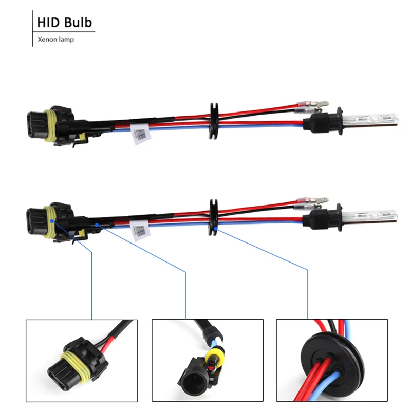 H1 H3 H7 H8 H9 H11 9005 HB3 9006 HB4 880 881 9012 HIR2 D2H ксеноновых фар Высокопрочная конструкция лампы