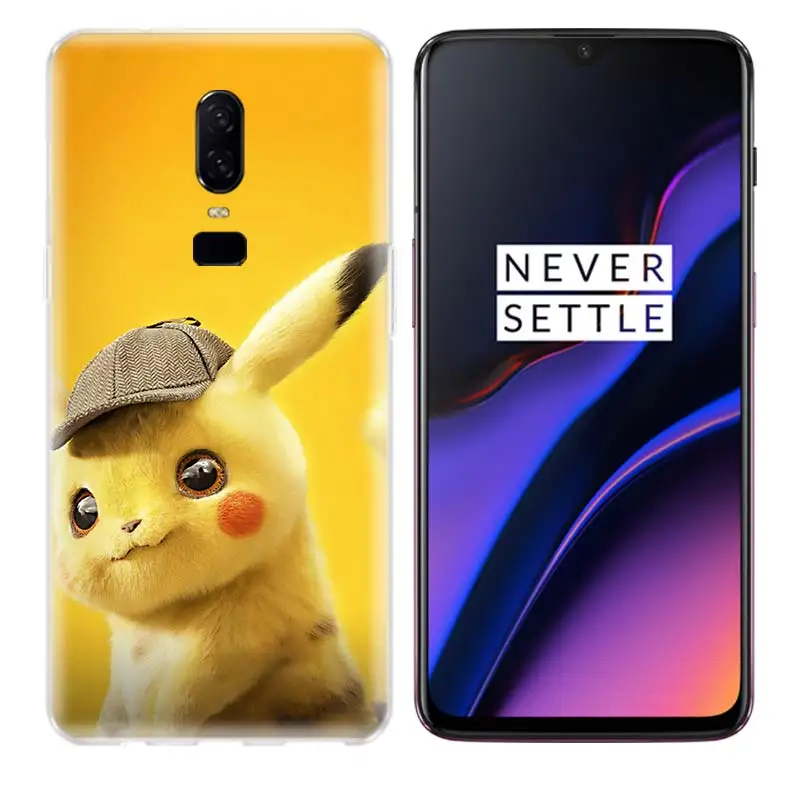 Забавный чехол для задней панели телефона с изображением фильма пикачуэ OnePlus 7 Pro 6