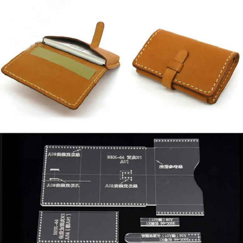 Акриловый трафарет 1 набор прозрачный для инструментов бумажника сумки