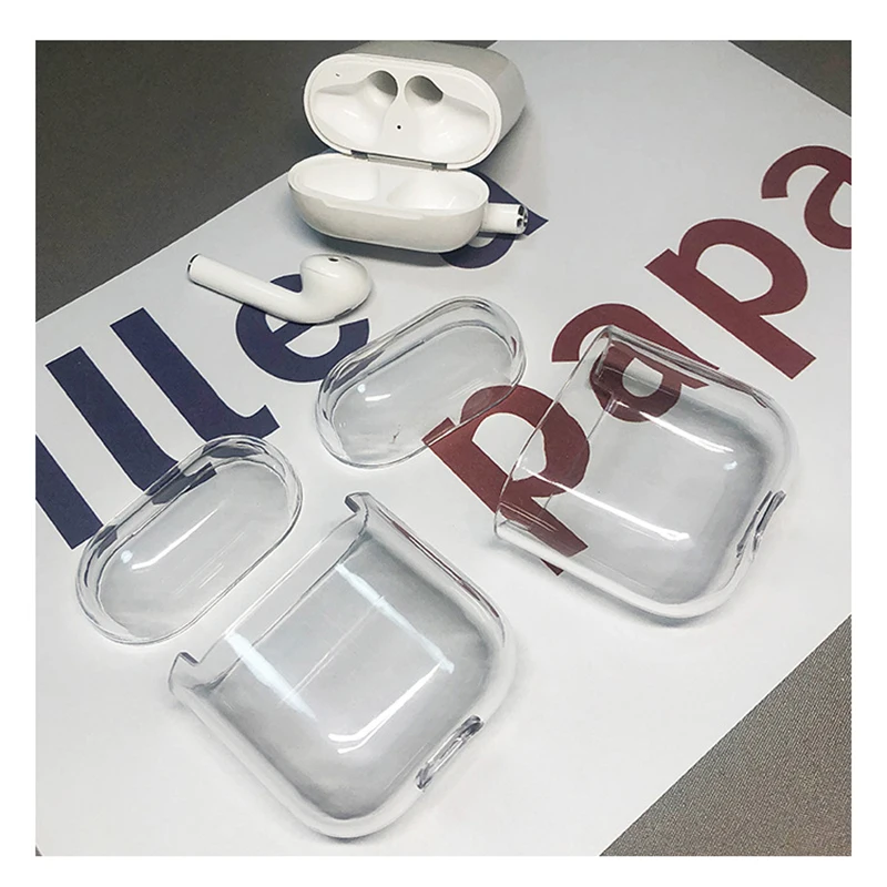 Прозрачный защитный чехол для Apple air pods беспроводных наушников аксессуары airpods