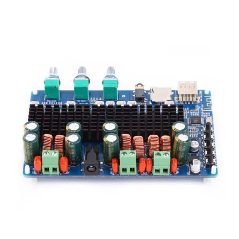 DC24V TPA3116 50 Вт+ 50 Вт+ 100 Вт басовый беспроводной bluetooth-приемник USB TF декодирование 2,1 канальный цифровой усилитель мощности плата C5-003
