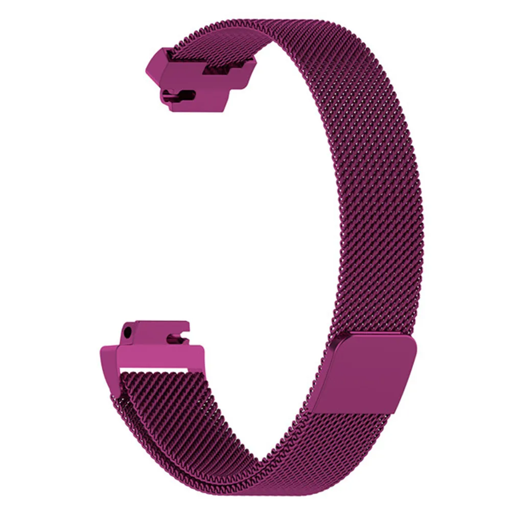 Ремешок для Fitbit Inspire HR Band Milanese Loop Магнитный нержавеющая сталь Замена для Fitbit Inspire умные аксессуары - Цвет: Dark Purple