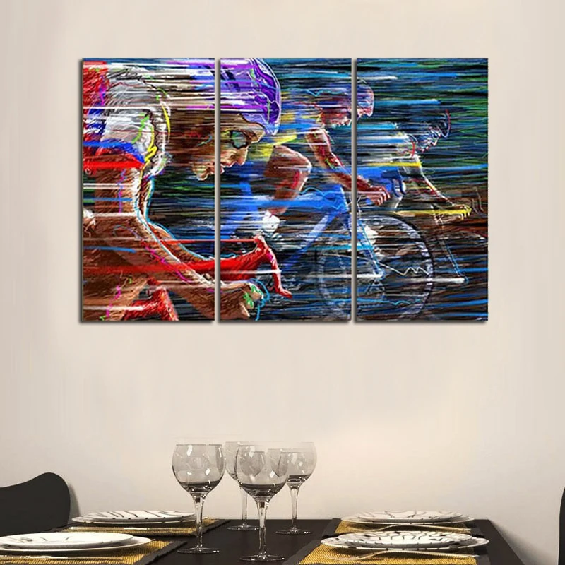 Огромный современный абстрактный Настенный декор искусство картина маслом на