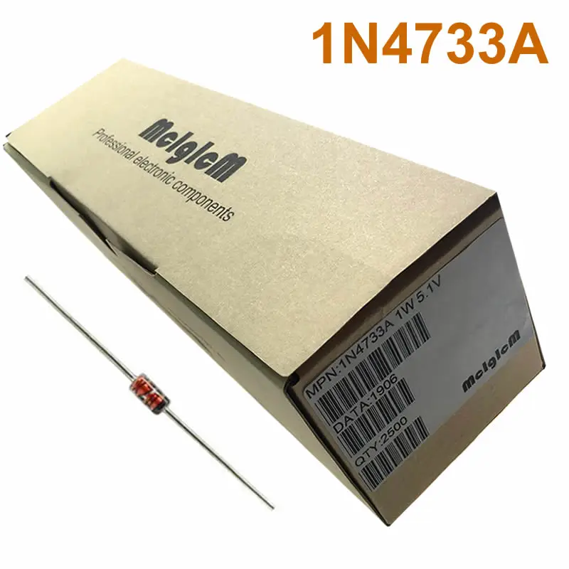 MCIGICM 2500 шт. зенеровский диод 5 1 В Вт через отверстие DO-41 1N4733 1N4733A | Электронные