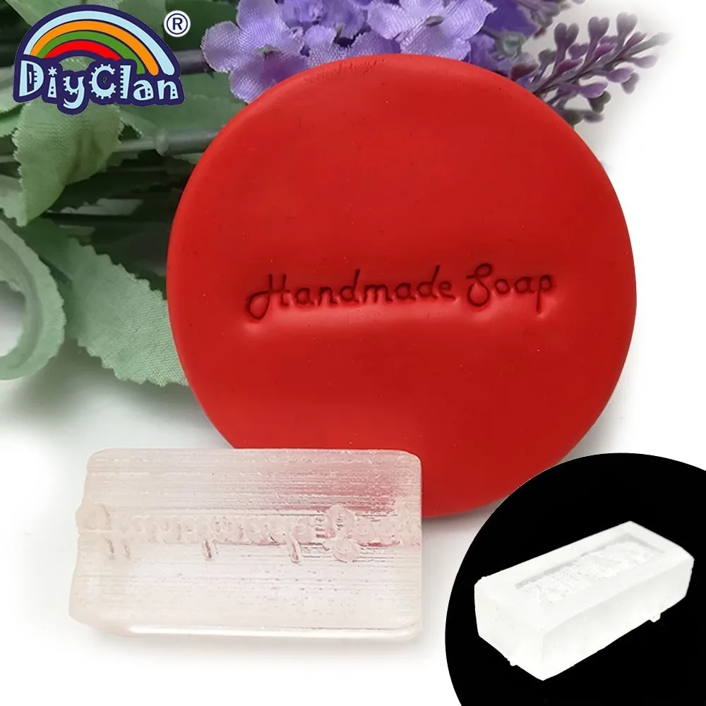 Натуральное мыло ручной работы штамп Diy Мыло органическое стекло Смола Мыло уплотнение акриловые Главы на заказ Z0190HS - Цвет: No handle