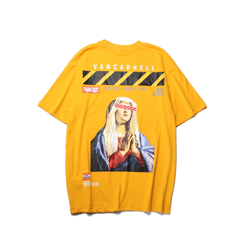 UNCLEDONJM Virgin mary футболки забавные мужские хип хоп Уличная свободная футболка