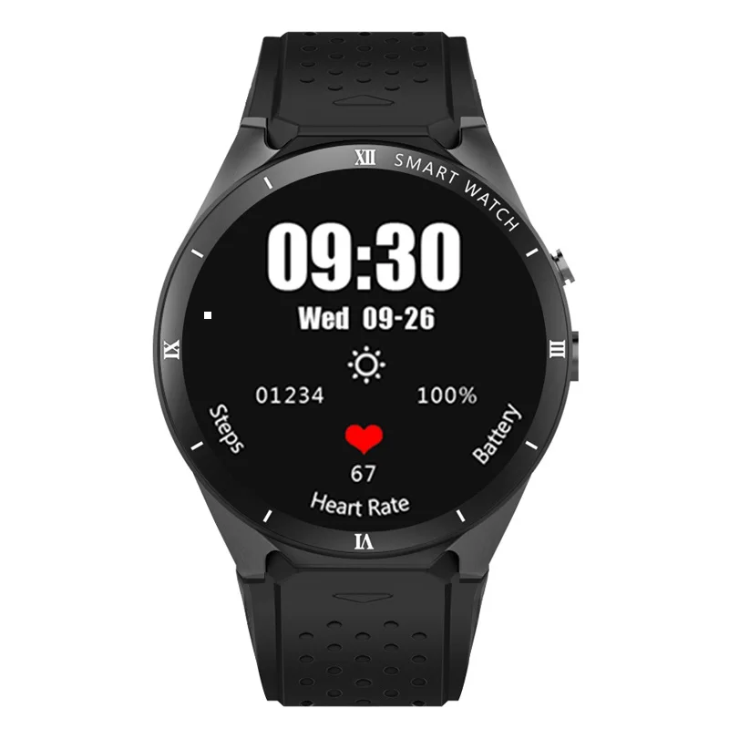 Смарт-часы KW88 Pro Bluetooth android 7 0 IOS AMOLED экран 1 Гб + 16 ГБ пульсометр шагомер 3G WIFI камера