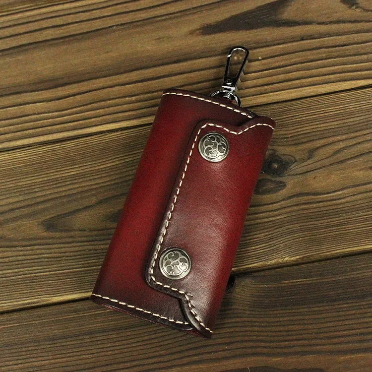 Новинка ручная работа Модный чехол для ключей из натуральной кожи мужчин и