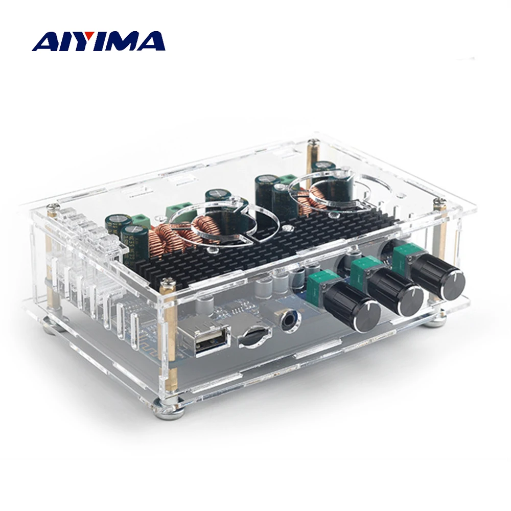 Aiyima TPA3116 аудио усилитель доска 50 Вт + 100 2 1 канальный цифровой приемник Bluetooth