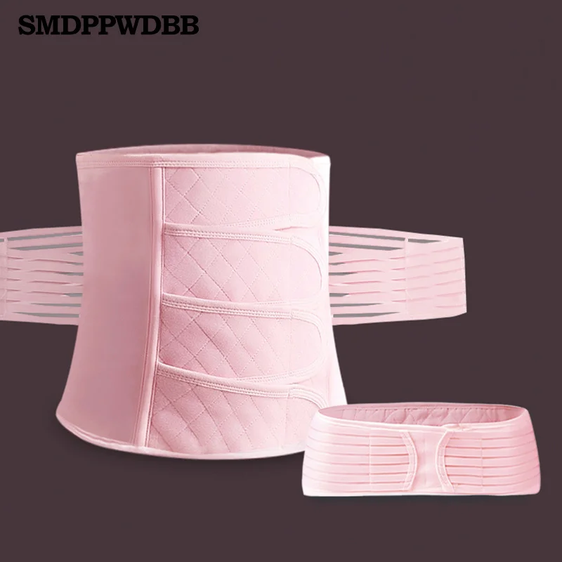 Pink 2 шт./компл. послеродовой бандаж после Беременность пояс для беременных послеродовой пояс для беременных Для женщин живота, талии, корсет редуктор - Цвет: Pink