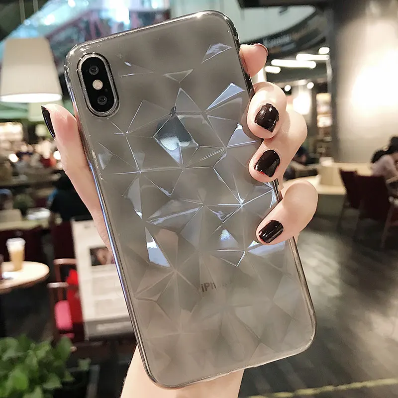 На Honor 7C 7A Pro 10 9 Lite 8X Max 3D алмаз текстура чехол для huawei P Smart P9 P10 P20 Nova3 3i Коврики 10 20 lite Мягкий ТПУ чехол