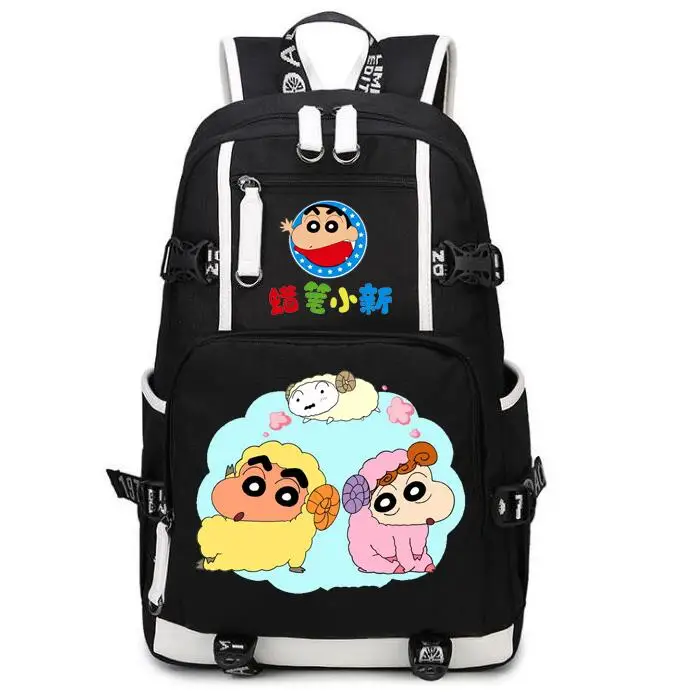 Рюкзак с героями мультфильмов, аниме, Crayon Shin-chan, косплей, st, рюкзак для старшеклассников, студентов, Повседневная унисекс сумка для ноутбука, дорожная сумка