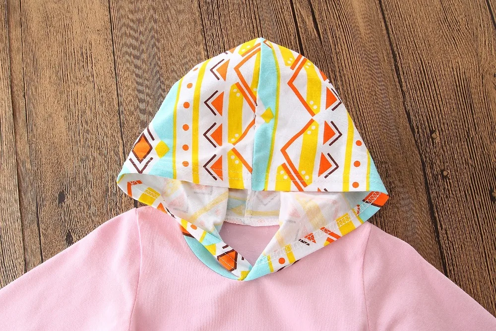 2018 Милая Одежда для новорожденных мальчиков и девочек топы с капюшоном футболка