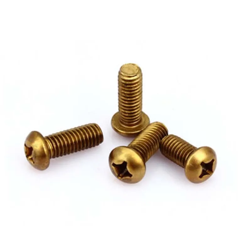 Винты Phillips M4 M5 болты с круглой головкой латунные винты головкой|round head bolt|head boltpan