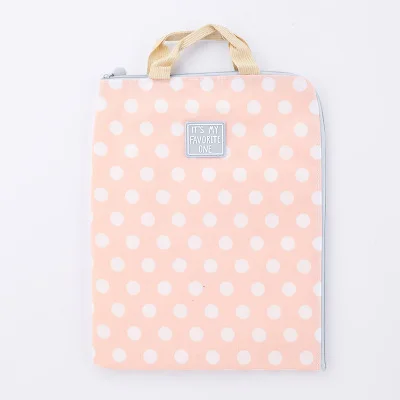 E А4 Сумка для документов на молнии, холщовая, прочная, вместительная, Студенческая, органайзер для файлов, сумки с ручками для Ipad, школьные, офисные принадлежности - Цвет: E