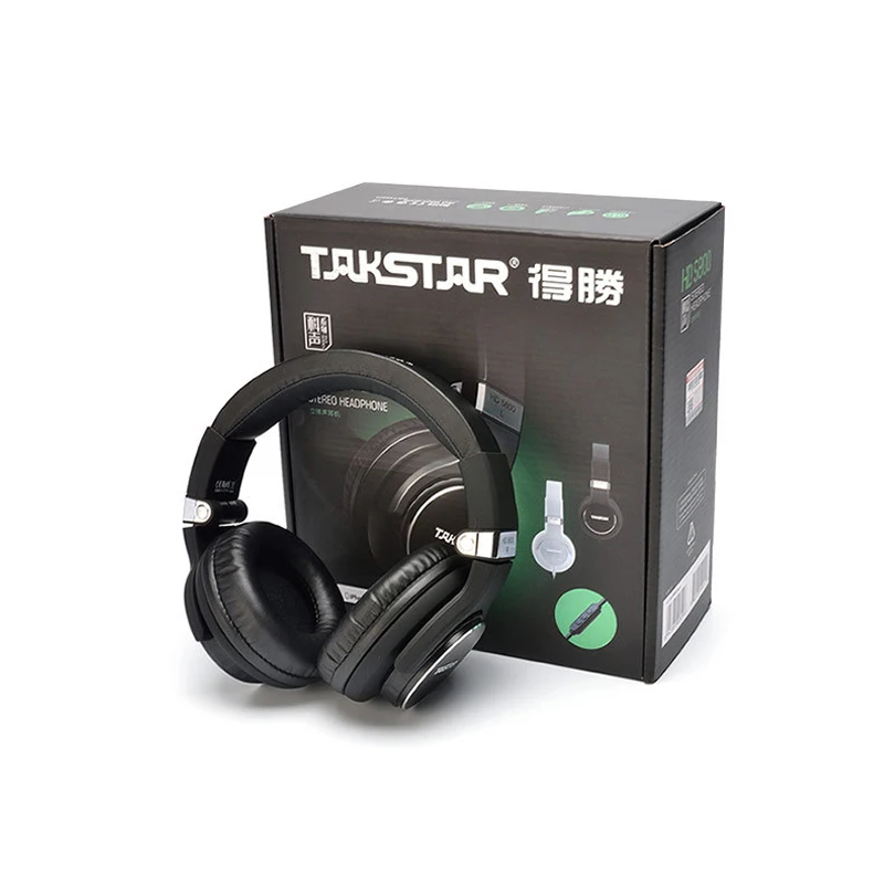 With packaging TAKSTAR HD5800 Профессиональный Hifi музыкальный DJ студийный монитор Запись музыки стерео бас наушники гарнитура с микрофоном для IPhone ПК - Цвет: With packaging
