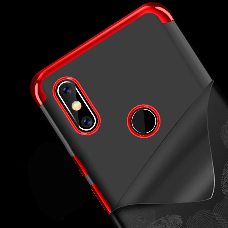 Luxury Plating Soft Cases for Xiaomi Mi 6X A2 Case Transparent Siliocone Cover Bumper Mi6X MiA2 5.99'' Funda |
